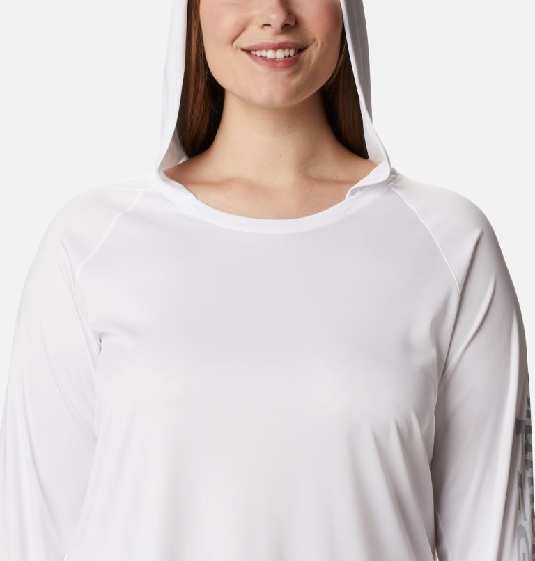 Columbia PFG Tidal Tee Hettegensere Dame Hvite | Plus Size 62358Y